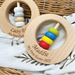 Premium Beech Wood Rattle Teether - My First Easter
