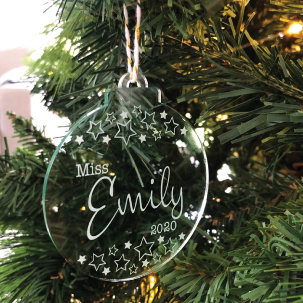 Teacher Christmas Baubles - Personalised