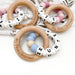 A Personalised Silicone BEEHIVE NAME Teether