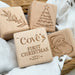 Personalised Wooden Baby Blocks - Christmas