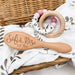 Personalised Wooden Baby Hairbrush (goat hair)