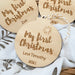 Personalised Christmas bauble - My First Christmas (original design)