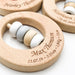 Premium Beech Wood Rattle Teether - DISC - Teethers - ONE.CHEW.THREE Boutique teething, modern accessories