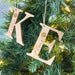 Personalised Christmas baubles / gift tags - Timber Initials