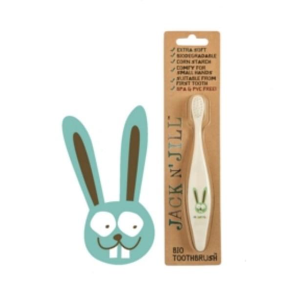 Jack n' Jill Bio Toothbrush - Bunny -  - ONE.CHEW.THREE Boutique teething, modern accessories