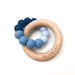 DUO Silicone and Beech Wood Teether - Teethers - ONE.CHEW.THREE Boutique teething, modern accessories