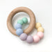DUO Silicone and Beech Wood Teether - Teethers - ONE.CHEW.THREE Boutique teething, modern accessories