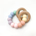 RATTLE Silicone and Wood Teether - Teethers - ONE.CHEW.THREE Boutique teething, modern accessories