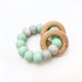RATTLE Silicone and Wood Teether - Teethers - ONE.CHEW.THREE Boutique teething, modern accessories
