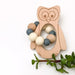 Woodland FOX, OWL or BEAR Silicone and Beech Wood Teether - Teethers - ONE.CHEW.THREE Boutique teething, modern accessories