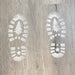 Santa Footprint Stencil