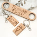 Personalised HANDWRITTEN ARTWORK Timber Keyring