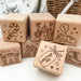 Personalised Wooden Baby Blocks - Christmas