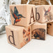 Personalised Wooden Baby Blocks - Australiana Colour