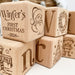 Personalised Timber Keepsake Block - Christmas