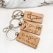 Personalised HANDWRITTEN ARTWORK Timber Keyring