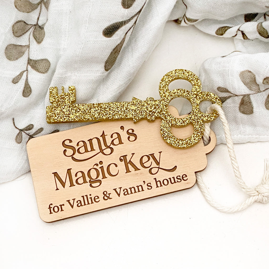 Personalised Santa's Magic Key - Glitter Key