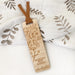 Personalised Timber Bookmark - Floral