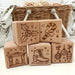 Personalised Wooden Baby Blocks - Christmas