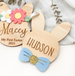 Personalised Easter Basket Bunny Tag - Bowtie