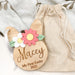 Personalised Easter Basket Bunny Tag - Flower Crown