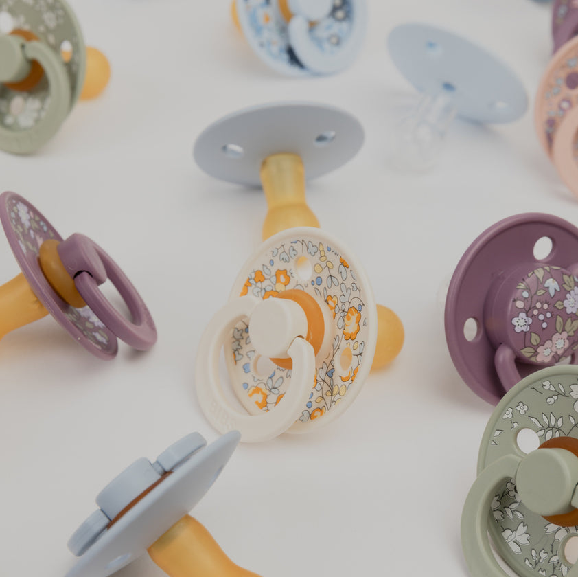 BIBS x liberty Dummies (2 Pack) now in stock! ONE.CHEW.THREE