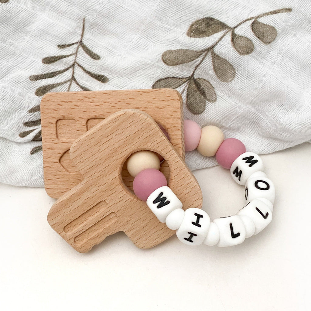 Personalised Silicone NAME Teether - Keys