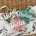 Personalised Christmas baubles - Glitter Stars