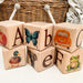 Personalised Wooden Baby Blocks - Original Colour