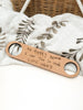 Personalised HANDWRITTEN ARTWORK Timber Bottle Opener