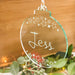 Personalised Christmas baubles - Glass-look -  - ONE.CHEW.THREE Boutique teething, modern accessories