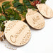 Personalised Christmas baubles - Timber -  - ONE.CHEW.THREE Boutique teething, modern accessories