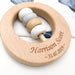 Premium Beech Wood Rattle Teether - DISC - Teethers - ONE.CHEW.THREE Boutique teething, modern accessories