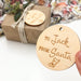 Personalised Santa Gift Tags - Timber and Glass-look -  - ONE.CHEW.THREE Boutique teething, modern accessories