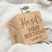 Personalised Timber Keepsake Block - First Birthday