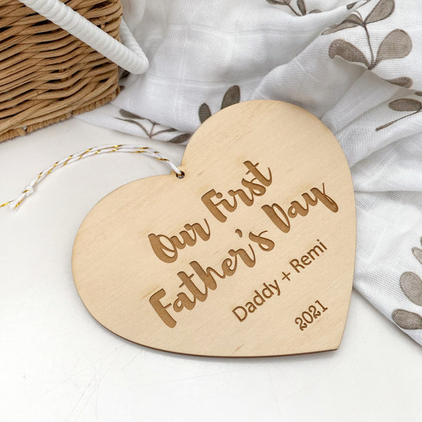 Personalised Milestone Plaque - Our First Father's Day