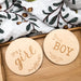 Gender Reveal Baby Milestone Plaques -  - ONE.CHEW.THREE Boutique teething, modern accessories