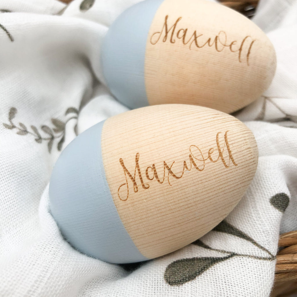 Personalised Babynoise Duo Egg Shakers