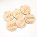Personalised Bag Tags - Timber - Accessories - ONE.CHEW.THREE Boutique teething, modern accessories