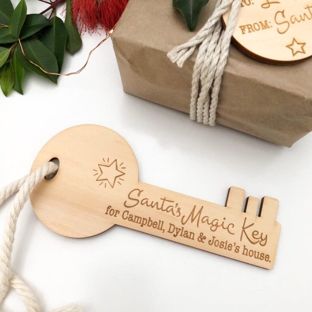 Personalised Santa's Magic Key -  - ONE.CHEW.THREE Boutique teething, modern accessories