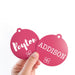 Personalised Bag Tags - Acrylic - Accessories - ONE.CHEW.THREE Boutique teething, modern accessories