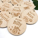 Personalised Bag Tags - Timber (A-Z design)
