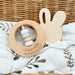 Premium Beech Wood Rattle Teether - My First Easter