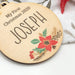 Personalised Christmas baubles - Timber Colour Print