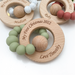 My First Christmas Silicone and Beech Wood Teether