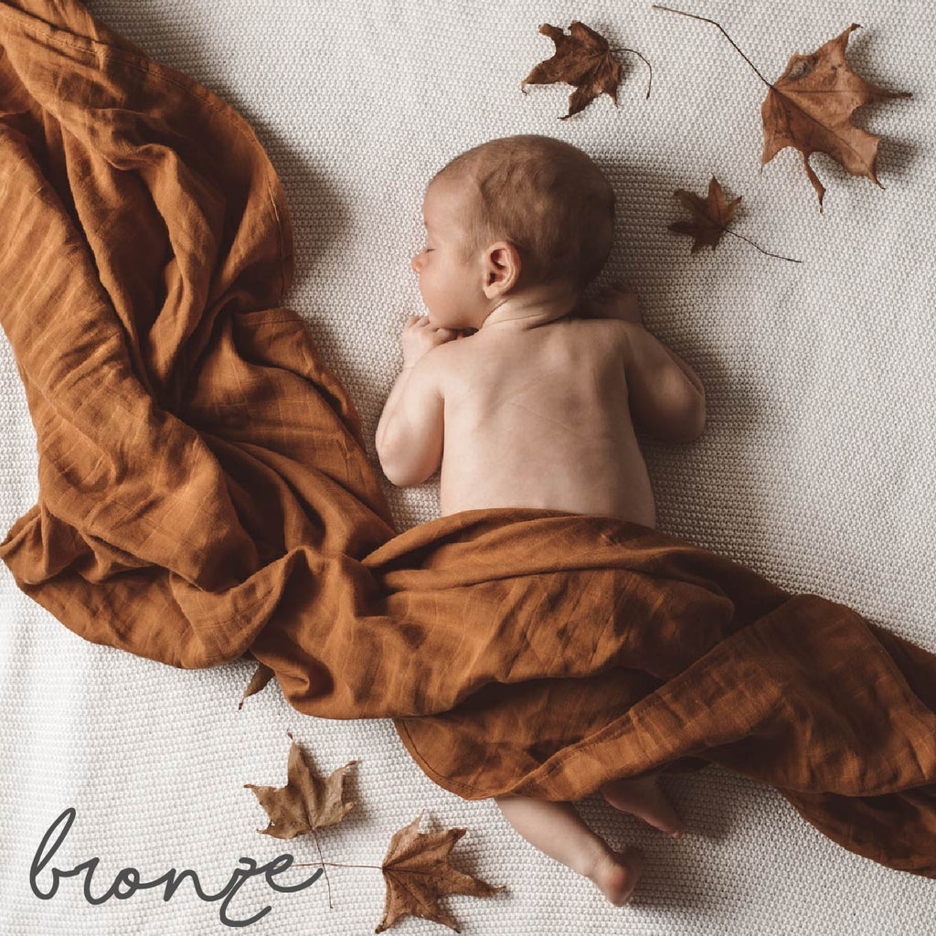 Organic Muslin Swaddle Wrap - Snuggle Hunny Kids -  - ONE.CHEW.THREE Boutique teething, modern accessories