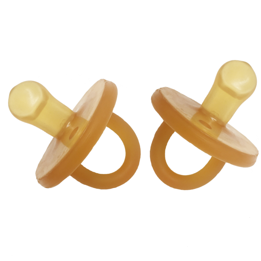 Natural Rubber Soother Orthodontic Dummy Twin Pack ONE.CHEW.THREE