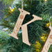 Personalised Christmas baubles / gift tags - Timber Initials