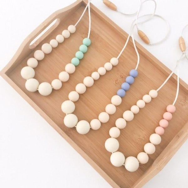 ELKE Silicone Necklace - Necklaces - ONE.CHEW.THREE Boutique teething, modern accessories