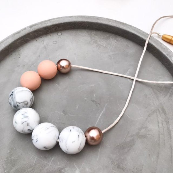 SOPHIA Silicone Necklace - Necklaces - ONE.CHEW.THREE Boutique teething, modern accessories